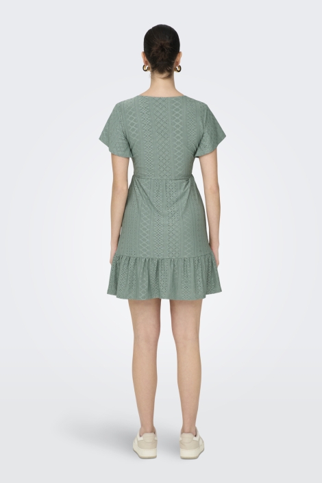 Only onlsandra s/s v-neck dress jrs noos